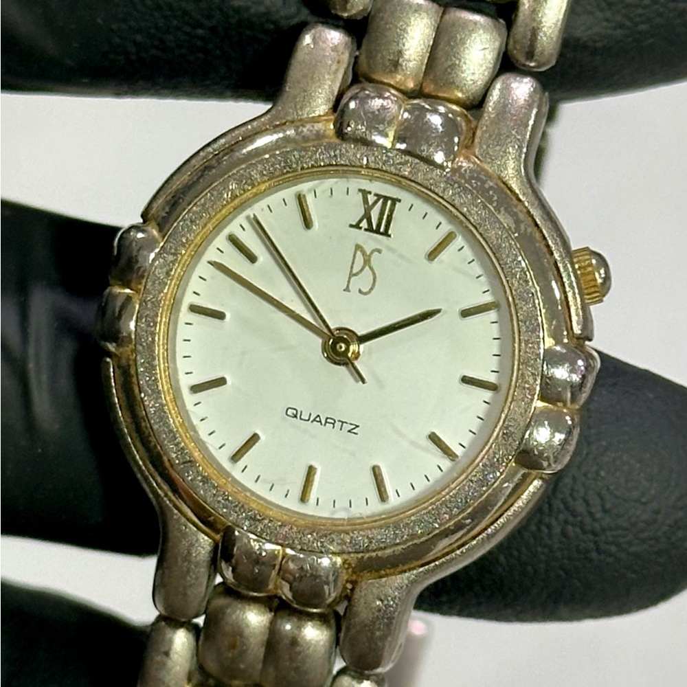 Paul Sebastian Inc Stainless Steel Two-Tone Ivory Dial Quartz 25mm Dress Watch